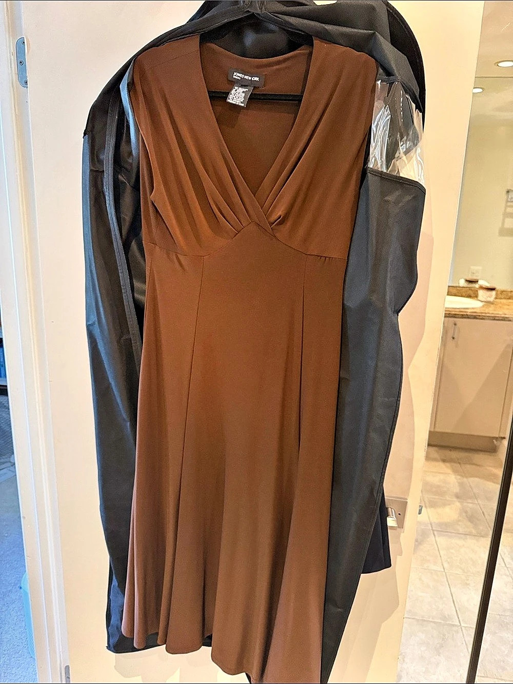 Jones New York Maxi Dress in Brown Size 10